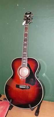 Lot 1070 - A Yamaha FJ-645 Jumbo Acoustic Guitar, serial number 50701440, with laminated back and sides,...