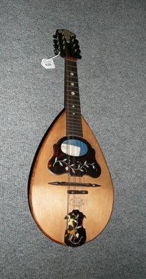 Lot 1074 - An Italian Eight String Mandolin by Cav. Giovanni De Meglio E.Figlio, Napoli, with detailed...