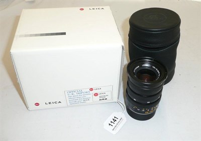 Lot 1141 - A Boxed Leica Tri-Elmar-M f4/28-35-50mm ASPH Lens No.11890, in black, with bayonet mount,...