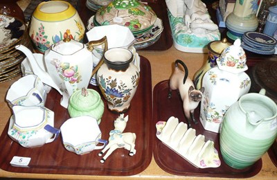 Lot 5 - A 'Shelley' part tea service, a 'Chloris' pattern vase, etc