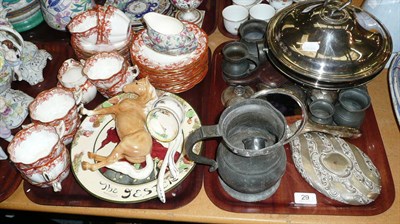 Lot 29 - A quantity of assorted ceramics, plated wares, Beswick Palaminos, Doulton, silver etc