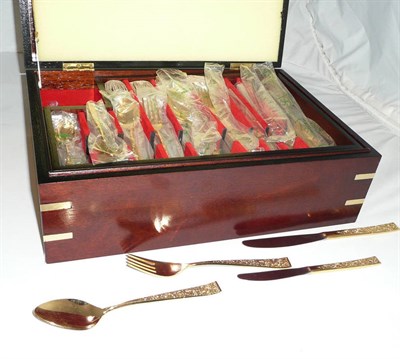 Lot 43 - Medina (Saudi Arabia) gilt cutlery set