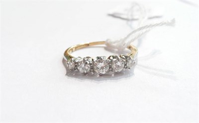 Lot 69 - A diamond five stone ring