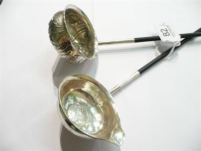 Lot 82 - Two toddy ladles