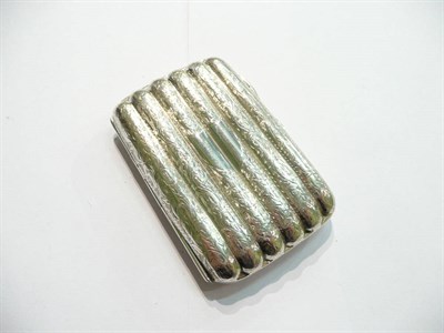 Lot 88 - A silver cigar case