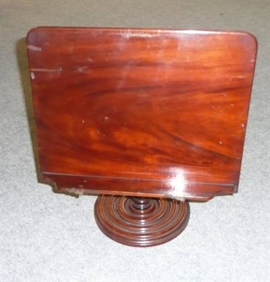 Lot 1222 - A William IV Mahogany Table-Top Book Rest, the adjustable upper section supported on a lapett...