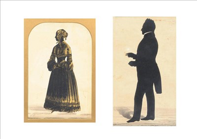 Lot 1256 - Frederick Frith (Royal Victorian Gallery): A Cut-Out Silhouette Full Length Portrait of a Young...