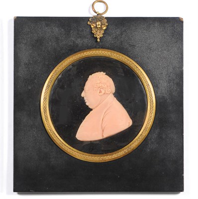 Lot 1263 - Peter Rouw: Wax Profile Bust Portrait of His Grace the Duke of Bridgewater, 1803, finely...