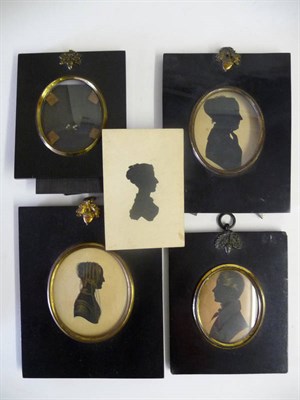 Lot 1275 - John Field (1772-1848): Painted Silhouette Portrait of Mary Anne Leaf of Streatham (Mrs Walker...