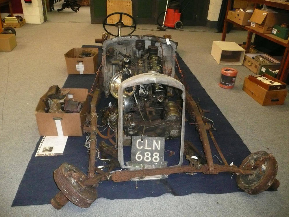 Lot 727 - Circa mid-1930's remains of a Derby Bentley 3.5 litre; Chassis no. B 104 FB; Reg no. CLN688;...