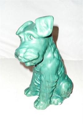 Lot 6 - A Sylvac green dog