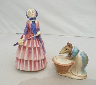 Lot 112 - Royal Doulton figure 'Biddy' HN 1513 and Beswick 'Anna Maria' with gold back stamp (2)