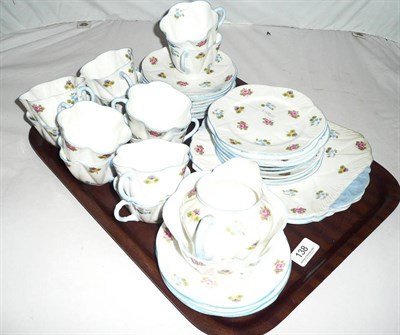 Lot 138 - Shelley floral decorated tea service