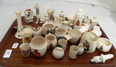 Lot 161 - A quantity of Goss and other crested china