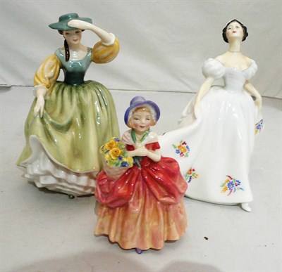 Lot 163 - Three Royal Doulton figures 'Kate' HN2789, 'Cissie' HN1809 and 'Buttercup' HN2309