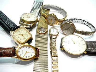 Lot 191 - Eight assorted wristwatches