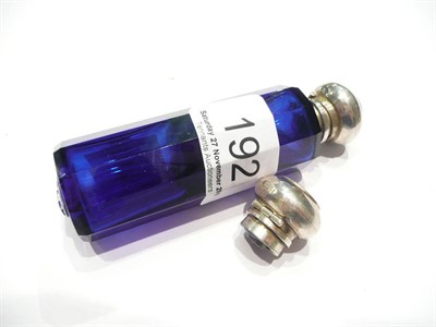 Lot 192 - Blue glass double scent