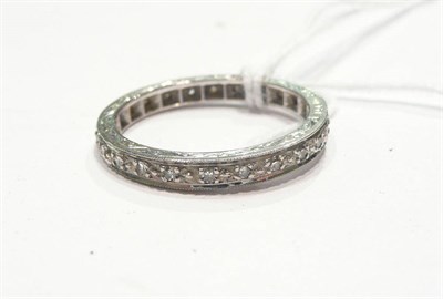 Lot 201 - A diamond full eternity ring