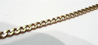 Lot 234 - A 9ct gold curb necklace