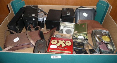 Lot 256 - Cameras, coins and pocket watches