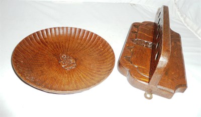 Lot 309 - A 'Gnomeman' pipe rack and a 'Gnomeman' nut bowl