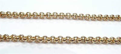 Lot 321 - A 9ct gold belcher necklet