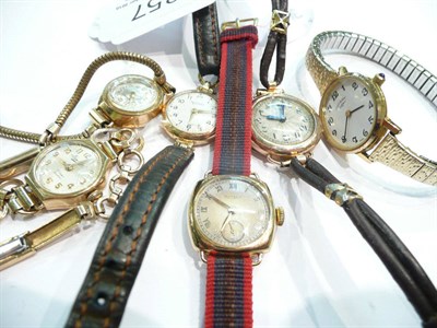 Lot 357 - Six lady's wristwatches (6)