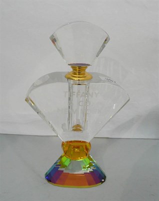 Lot 387 - Large modern cut glass scent bottle and stopper