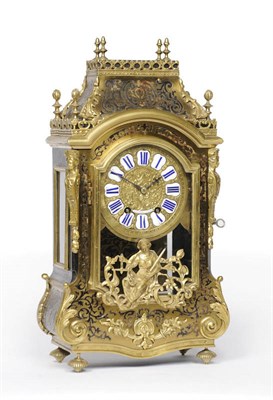 Lot 1319 - A French Boulle Table Clock, signed Balthazard a Paris, circa 1860, the elaborate case applied with