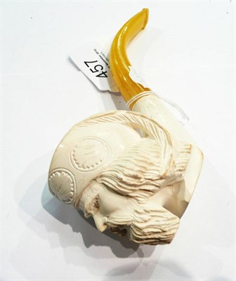 Lot 457 - Meerschaum pipe (a Canadian trapper)