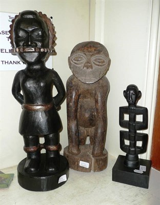 Lot 473 - Slavery figure, Monkeyman figure and another figure