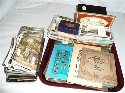 Lot 475 - Group of postcards, cigarette cards, etc