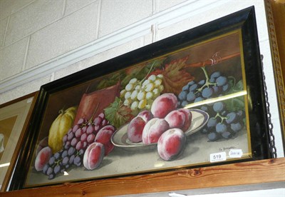 Lot 519 - G Barbaro, framed watercolour still life