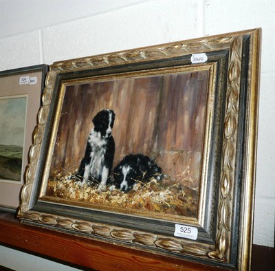 Lot 525 - Neville Barker, two collie dog pups *ex The Wildgoose Gallery, Boston Spa