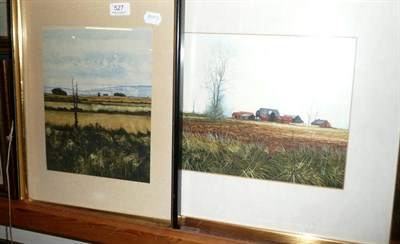 Lot 527 - John Ridgwell watercolour and another