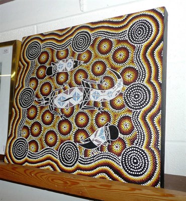 Lot 530 - An Australian Aborigine dot painting