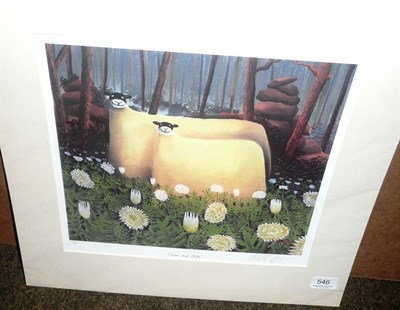 Lot 546 - MacKenzie Thorpe print 'Owen and Chloe', signed and numbered