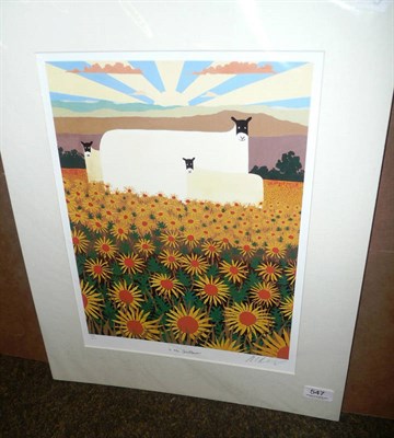 Lot 547 - MacKenzie Thorpe print 'In The Sun Flowers', signed and numbered