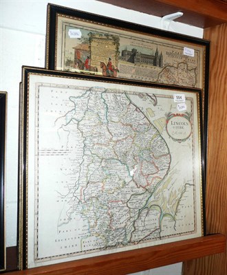 Lot 554 - Bowen's Map of Northamptonshire, Morden's Rutland and Morden's Lincolnshire, each...