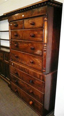 Lot 592 - 19th century chest on chest