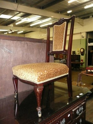 Lot 626 - Late 19th century mahogany nursing chair