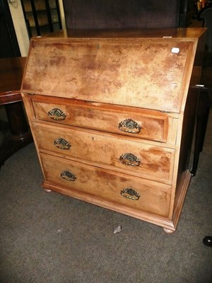 Lot 628 - Walnut bureau