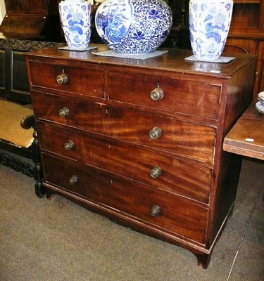 Lot 635 - Mahogany four height chest of drawers