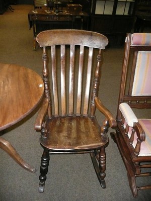 Lot 642 - 19th century rocking chair