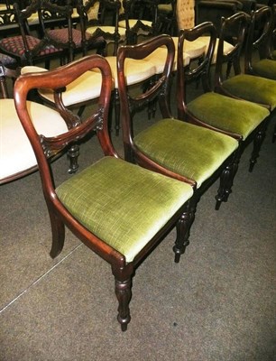 Lot 659 - Set of six William IV mahogany dining chairs