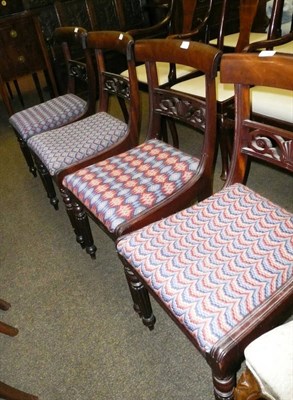 Lot 662 - Four George IV dining chairs