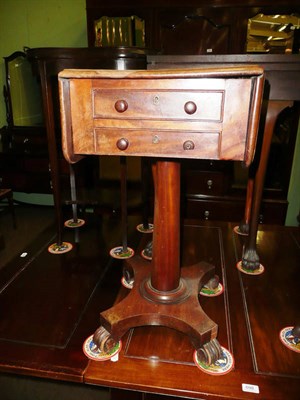 Lot 700 - Victorian mahogany work table