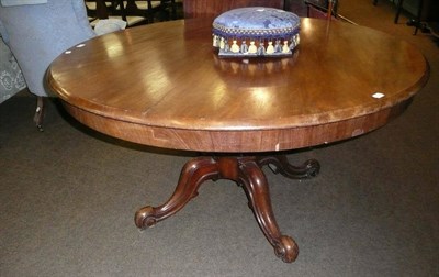 Lot 714 - Victorian mahogany circular breakfast table