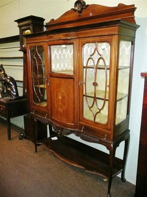 Lot 726 - Edwardian display cabinet