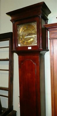 Lot 727 - An oak thirty hour longcase clock, Lancaster, Bd Castle with pendulum and weight